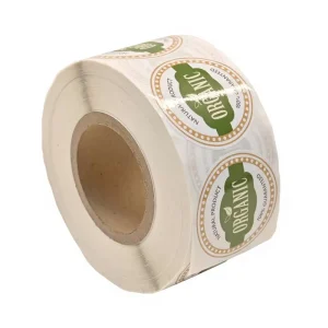 Custom Fruit Vegetables Fresh Juice Food Box Labels Eco Friendly Waterproof Permanent Vinyl Adhesive Sticker Packaging
