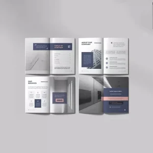 Custom Full Color Booklet, Brochure, Catalog, and Magazine, 2-Fold Printing