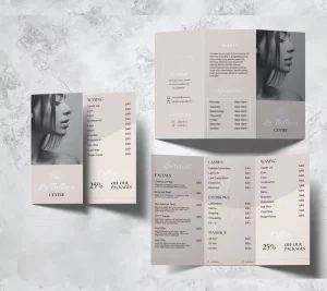 Custom Full Color Digital Printed Art Paper Brochure Film Lamination Custom Logo Graphic Design