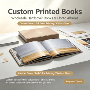 Custom Full Color Hardcover Catalog Booklet Printing Service Custom Logo Size Coated Paper Brochure