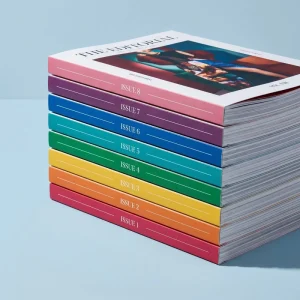 Custom Full Color Printed Paper Brochure Booklet Glossy Soft Cover Real Estate Architecture Interior Design Brand