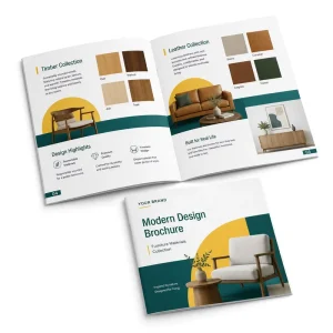 Custom Furniture Brochure Printing Catalog Booklet Corporate Product Manual CMYK Offset Film Lamination Art Paper