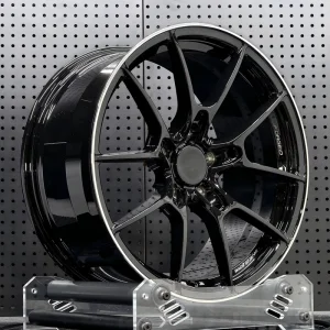 Custom G025 Forged Wheel Gloss Black Lightweight Rim for BMW M4 328i F30 Audi Porsche Mercedes C Class E Class GLC G20 G42 A4 A6