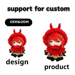 Custom Game Character Plush Doll Anime Plush Doll Factory Custom OEM ODM Manufacturer Mascot Plush for Promotion