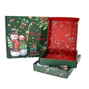 Custom Gifts Festival Corrugated Double-sided Printing Apparel Mailing Boxes Skincare Clothing Packing Box