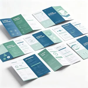 Custom Glossy Art Paper Brochure Full Color Printed Business Promotion Catalog for Exhibition