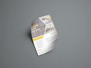 Custom Glossy Art Paper Flyer Business Leaflet Flier & Poster Printing Promotion-Offset Bound Folded Brochure