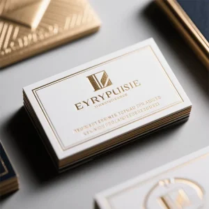 Custom Gold Stamping UV Cardboard Frosted Finish CMYK Color Offset Printing Calling Name Printing Brochure