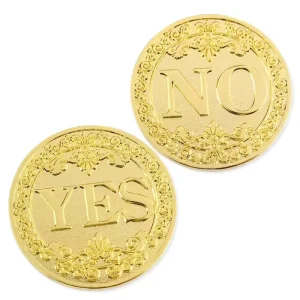 Custom Gold and Silver-Plated Yes No Decision Commemorative Coin, Souvenir Collectible Metal Craft
