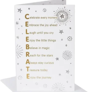 Custom Greeting Card Matching Products Silver Foil Stamping Birthday Anniversary Wedding Gift Cards