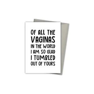 Custom Greeting Card Printing Glossy Thank You Cards Custom with logo Personalized Funny Mother’s Day Gift Birthday Card