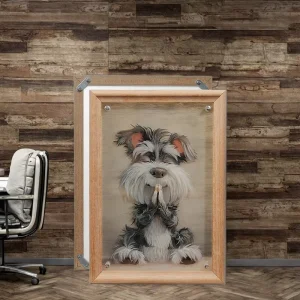 Custom Handmade Modern 3D Animal Wall Art 6-Color Digital Printed Acrylic Eco-Friendly Ink Waterproof Framed Wall Decor