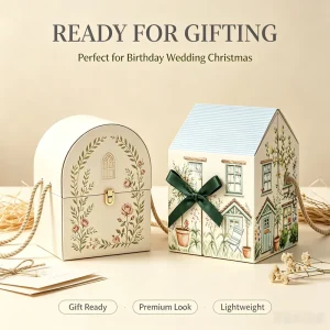 Custom Handmade Rigid Decorative Paper Gift Boxes for Skincare Bath Sets, Birthday, Wedding & Christmas Gift Packaging