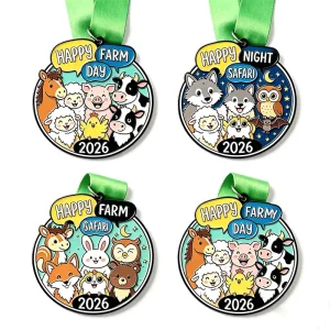 Custom Hard Enamel Metal Medal Personalized Logo Children Sports Competition Activity Commemorative Award Medal