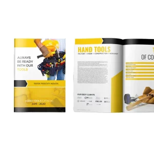 Custom Hardcover Catalogue Product Brochure Design Printed on Offset Paper Card Model