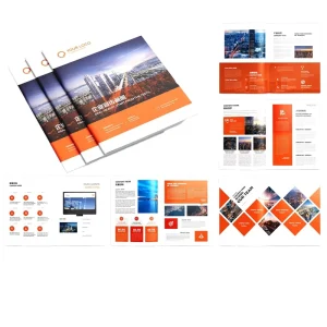 Custom Hardcover Printed A4/A5 Catalogue Book Leaflet Company Brochure & Magazine Printing Service