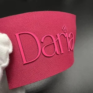 Custom High Quality Clothing Labels 3D Raised Silicone Woven Label Soft Rubber Brand Print Silicone Garment Label For Clothing