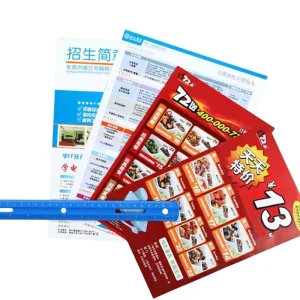 Custom High Quality Eco-Friendly Recyclable Small Leaflet | Offset Paper & Art Paper 60gsm Digital Printing & Folded Custom Logo