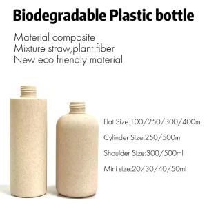 Custom High Quality Eco Friendly Round Plastic Packaging Tube Biodegradable Empty Shampoo Bottle For Shampoo And Cleanser