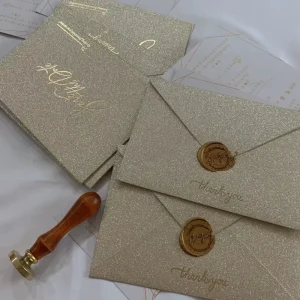 Custom High Quality Wedding Cards and Envelopes Luxury Wedding Invitation Paper Poster Unique Design Invitations