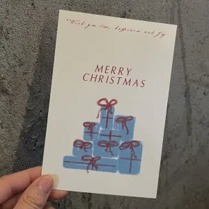 Custom Holiday Thank You Cards Premium Gift Cards & Message Cards with Personalized Blessing Design