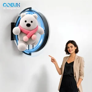 Custom Holographic Light Box 3D Logo Acrylic Personalized Business Light Box Outdoor Hanging Light Box Sign