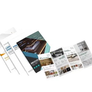 Custom Hot Stamped Kraft/Coated Paper Brochures Instruction Booklets Promotional Leaflets Sample Catalogs & Custom Photo Albums