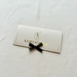Custom Hot Stamping Gold Foil Buono Regalo Gift Cards Paper Voucher with Ribbon for Wellness Studio and Spa Salon