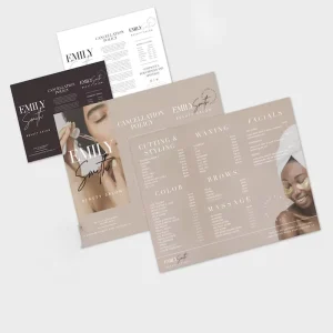 Custom Interior Design Cosmetic Skin Care Business Brochures Flyers Printable Paper Design for Improving Your Store Business