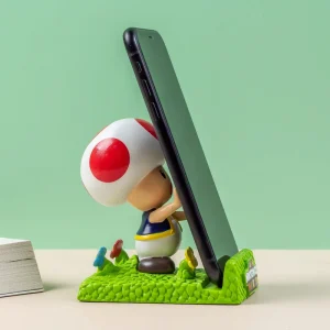 Custom Japanese Anime Style Resin Phone Holder – Cartoon Mushroom Character, Home Decoration Ornament & Gift Giving