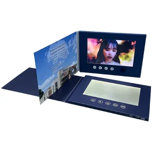 Custom LCD Video Brochure for Business Marketing and Promotion Greeting Card Products Items with Logo