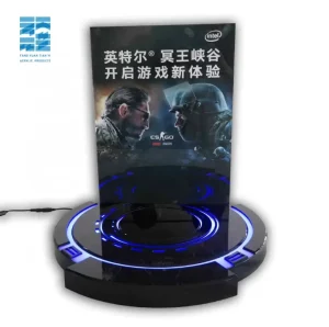 Custom LED Acrylic Countertop Display Stand with Clear and Various Color Options