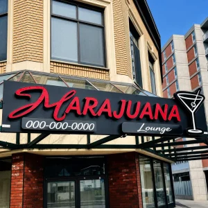 Custom LED Channel Letters Outdoor Storefront Signage Illuminated Logo Display Waterproof Commercial Facade Sign