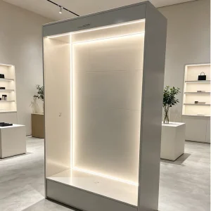 Custom LED Display Showcase Cabinet with Storage Waterproof Eco Friendly Heavy Duty