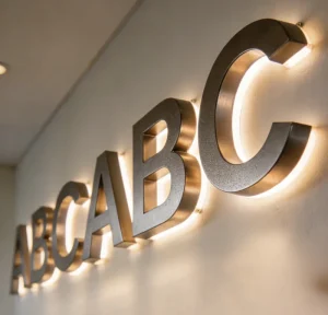 Custom LED Illuminated Channel Letters with Transformer Power Source 1 Year Warranty Made Order for Business Storefront Signage