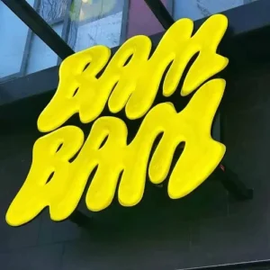 Custom LED Illuminated Crystal Jelly Acrylic Letter Sign for Retail Shop Wall Display