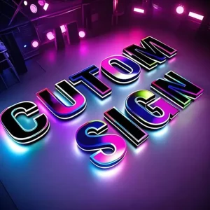 Custom LED Illuminated Storefront Sign for Business Outdoor