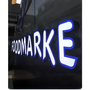 Custom LED Sign Illuminated Business Signage Wall Mounted Shop Logo Display Acrylic Letter Light for Storefront Advertising