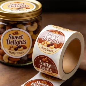 Custom Label Stickers Waterproof Multi Color Label Stickers Matt Sticker Food Label for Food Package