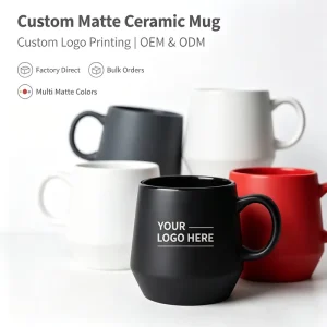 Custom Large Capacity Porcelain Ceramic Mug Brand Logo Manufacturer Modern Design Coffee Milk Mugs Print