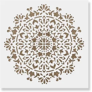 Custom Large Mandala Wall Stencil 30*30cm Painting Stencils for Furniture Floor Decoration