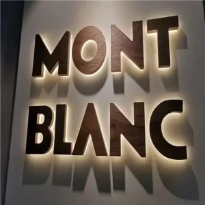 Custom Large Size Advertising Display Logo Store Front Free Standing Sign Frontlit Led for Company Signs Floor Signage