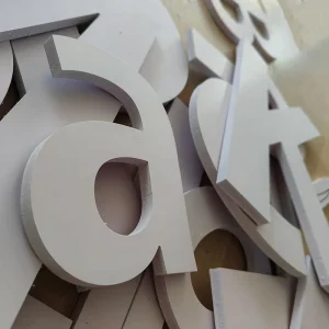 Custom Laser Cut Out 3D Acrylic Solid Letters Alphabet Plastic PVC Letter Sign for Store Advertising Decoration