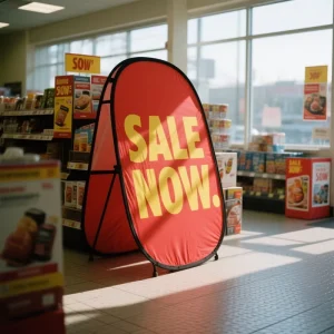 Custom Logo A Banner Printed Eco Friendly Recycled Fabric Display Board for Trade Show Retail Store Outdoor Advertising
