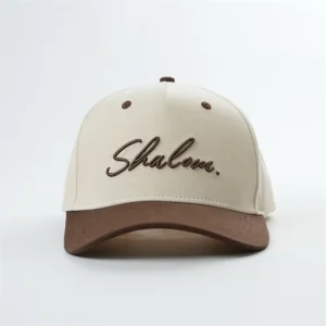Custom Logo Baseball Cap Fashion Design Embroidery 5 Panel Two-color Design Cotton Baseball Cap Dad Cap Men