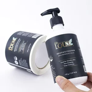 Custom Logo Bath Body Care Label Printing Sticker Beauty Care Products Waterproof Bottle Labels Sticker