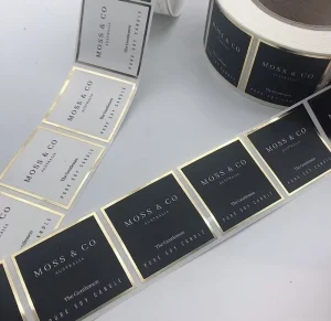 Custom Logo Brand Colorful Frosted Printing Logo Sticker Label PP PVC Special Paper Stickers
