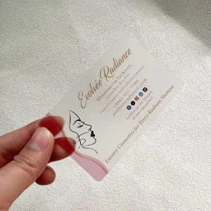 Custom Logo Business Card Flower Creative Design with Digital Printing Fancy Paper Customized Color Perfect Binding Hot Stamping