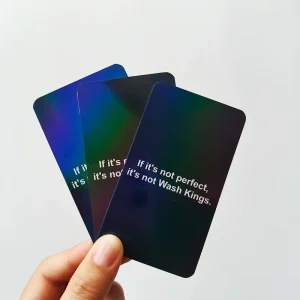 Custom Logo Business Cards Art Paper Business Card With Double Sides Printing and Holographic Lamination