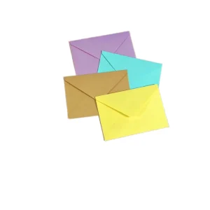 Custom Logo Card Holder Matt Black Antistatic Specialty Paper Custom Envelopes with Thank You Card